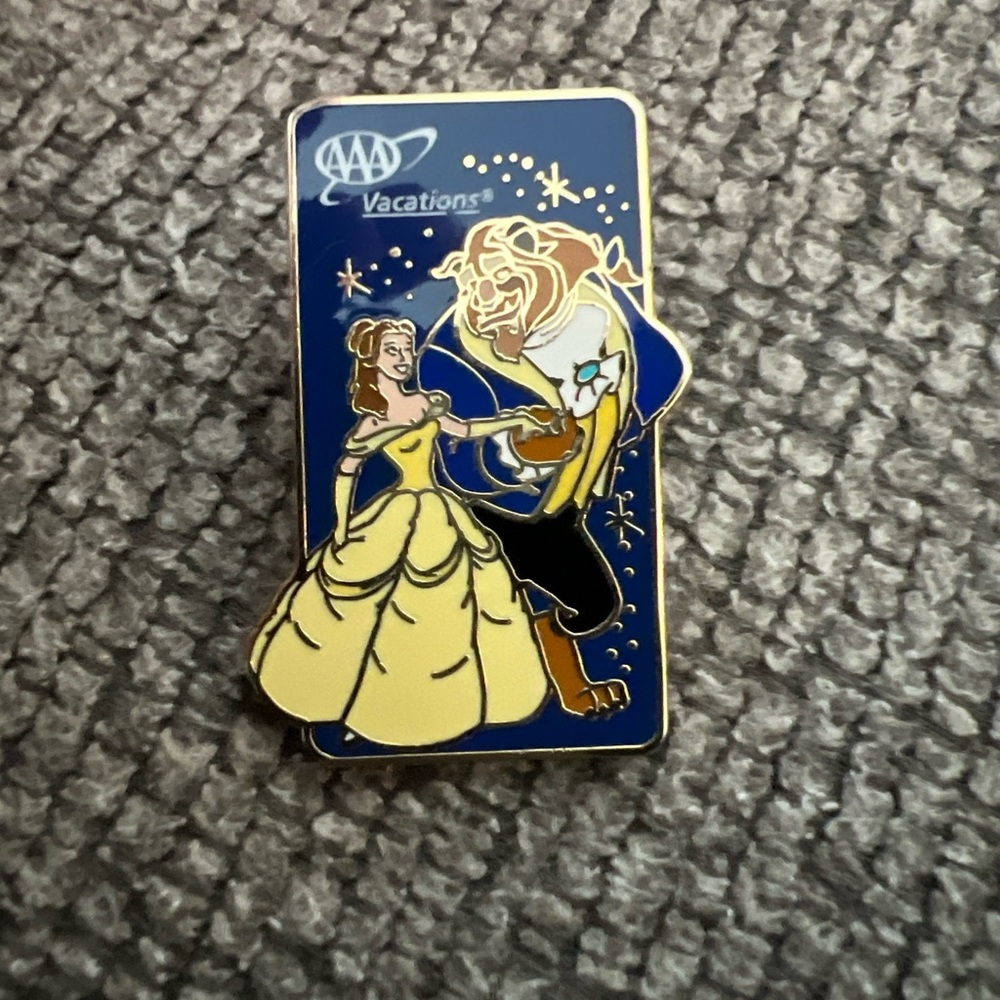 Beauty and the beast aaa vacations Disney trading pin
